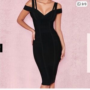 House of CB Black Mimi Bandage Dress